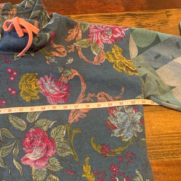 Anthropologie, Sunday Practice, Cowl-Neck, Drawstring Sweatshirt, Size S - Picture 3 of 5